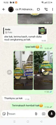 Testimonial Papan Bunga Pernikahan pasirmae